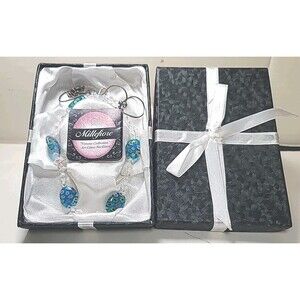 Vintage Millefiori  Glass Beaded  Necklace 24" Long Italy